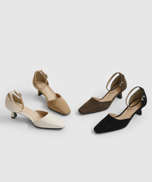 SAPPUN（サプン）の「Eldrin ラウンド パンプスヒール (5cm)（パンプス・レディース・ブラック/アイボリー/ブラウン/ベージュ・22.5cm/23cm/23.5cm/24cm/24.5cm/25cm/25.5cm）」の5枚目の写真