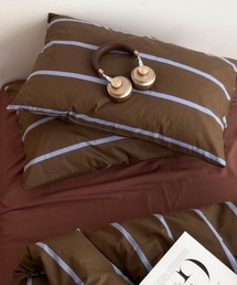 Fun & Daily（ファンアンドデイリー）の「F&D : ストライプパターンペアクッションカバー・枕カバー（クッション/クッションカバー）」