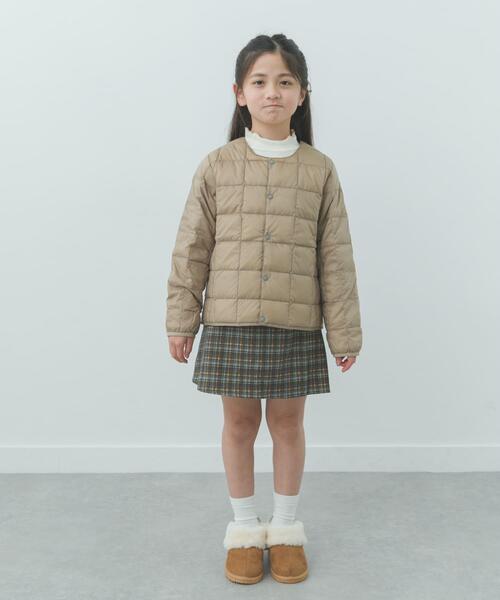 TAION(タイオン)の「TAION CREW NECK BUTTON DOWN JACKET(KIDS)(その他アウター・キッズ・ライトベージュ/チャコールグレー・150/130/140)」の20枚目の写真