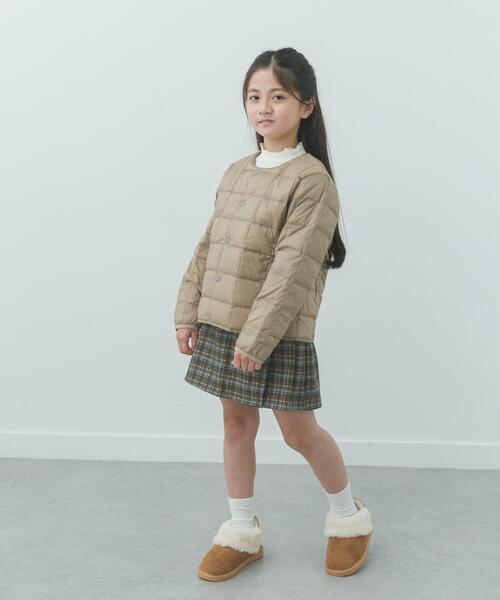 TAION(タイオン)の「TAION CREW NECK BUTTON DOWN JACKET(KIDS)(その他アウター・キッズ・ライトベージュ/チャコールグレー・150/130/140)」の19枚目の写真