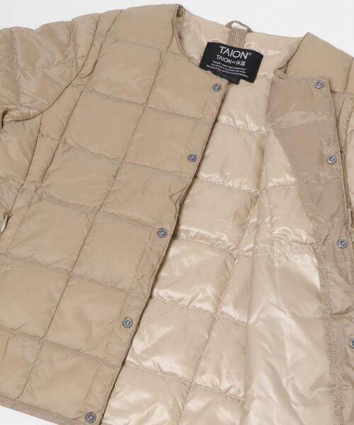 TAION(タイオン)の「TAION CREW NECK BUTTON DOWN JACKET(KIDS)(その他アウター・キッズ・ライトベージュ/チャコールグレー・150/130/140)」の17枚目の写真