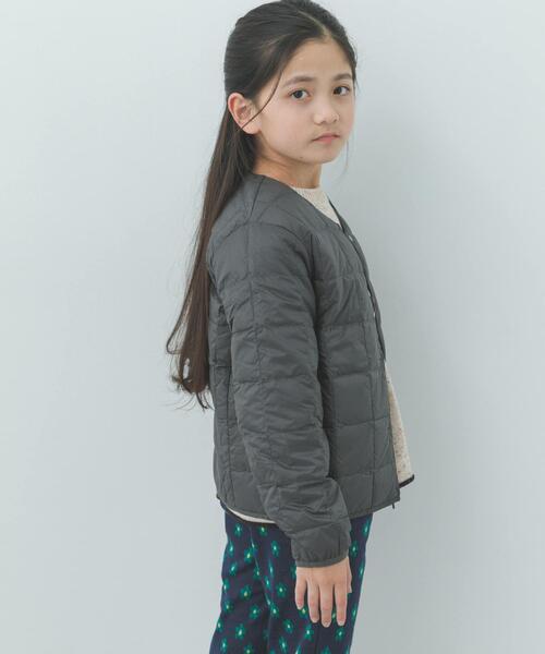TAION(タイオン)の「TAION CREW NECK BUTTON DOWN JACKET(KIDS)(その他アウター・キッズ・ライトベージュ/チャコールグレー・150/130/140)」の10枚目の写真