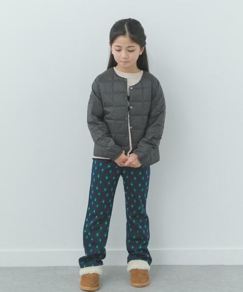 TAION(タイオン)の「TAION CREW NECK BUTTON DOWN JACKET(KIDS)(その他アウター・キッズ・ライトベージュ/チャコールグレー・150/130/140)」の7枚目の写真