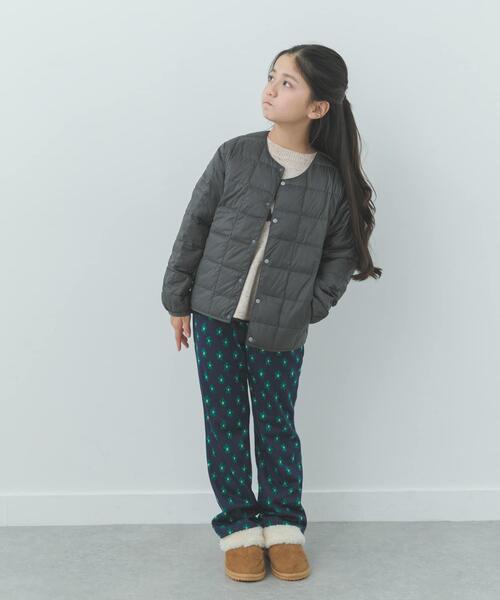 TAION(タイオン)の「TAION CREW NECK BUTTON DOWN JACKET(KIDS)(その他アウター・キッズ・ライトベージュ/チャコールグレー・150/130/140)」の6枚目の写真