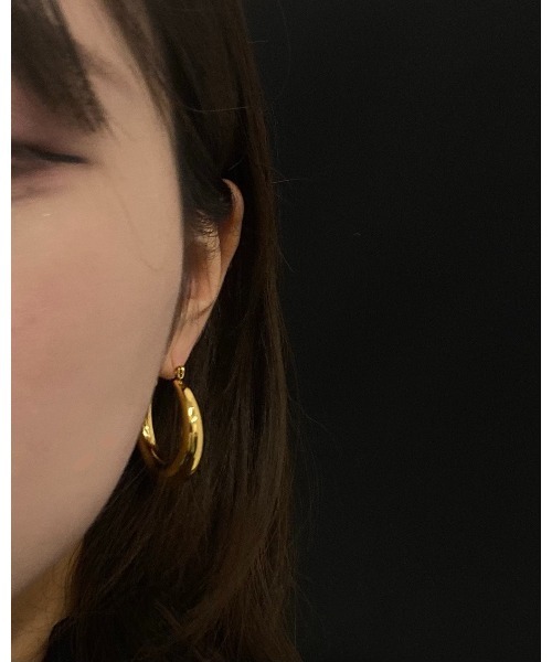 TETE｜テットのピアス（両耳用）（ゴールド/金色系・リング・フープ