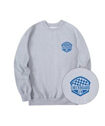 チェックボードスウェットグレー