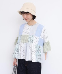 little garden パッチワークブラウス