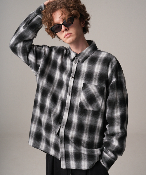 ZENDUST(ジェンダスト)の「Michelle Check Shirt BLUE(シャツ/ブラウス・レディース・ブルー・MEDIUM/LARGE/X-LARGE)」の2枚目の写真