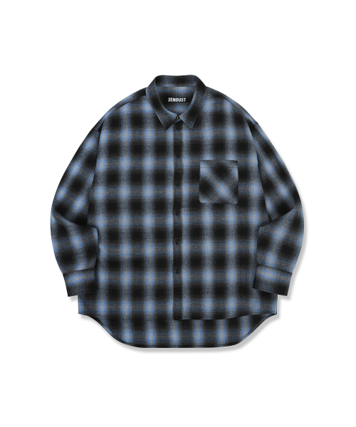 ZENDUST(ジェンダスト)の「Michelle Check Shirt BLUE(シャツ/ブラウス・レディース・ブルー・MEDIUM/LARGE/X-LARGE)」の5枚目の写真