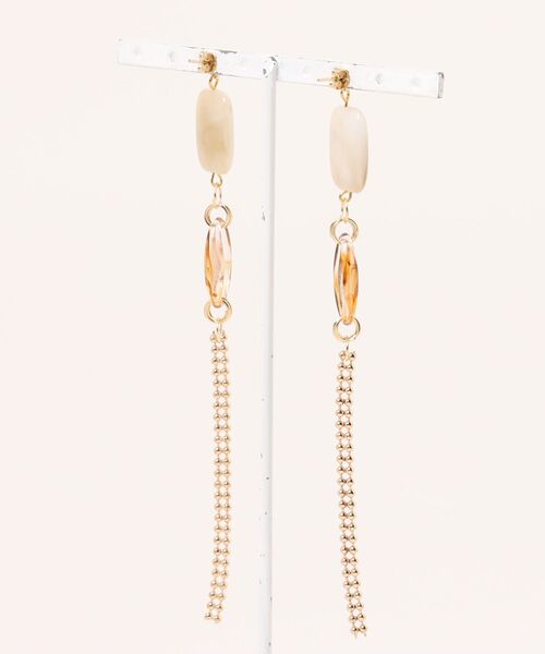 tone（トーン）の「【Astyle】chainピアス(MA)（ピアス（両耳用）・レディース・ゴールド・FREE）」の5枚目の写真