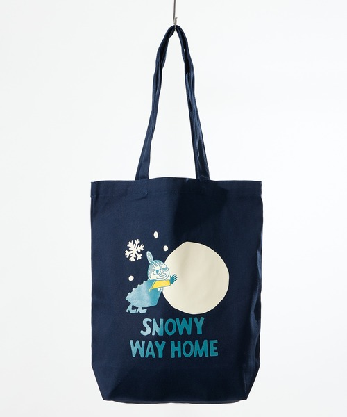 MOOMIN(ムーミン)の「【 MOOMIN / ムーミン 】 SNOWY HOME トートバッグ WNI(トートバッグ・レディース・ベージュ/ネイビー・FREE)」の2枚目の写真