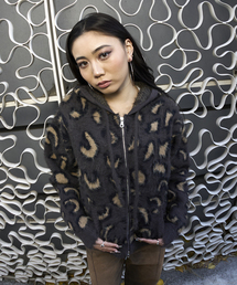 JOINT WORKS | フェザーヤーン ジャガード ジップフーディー / Feather Yarn Jacquard Zip Hoodie(ニット/セーター)