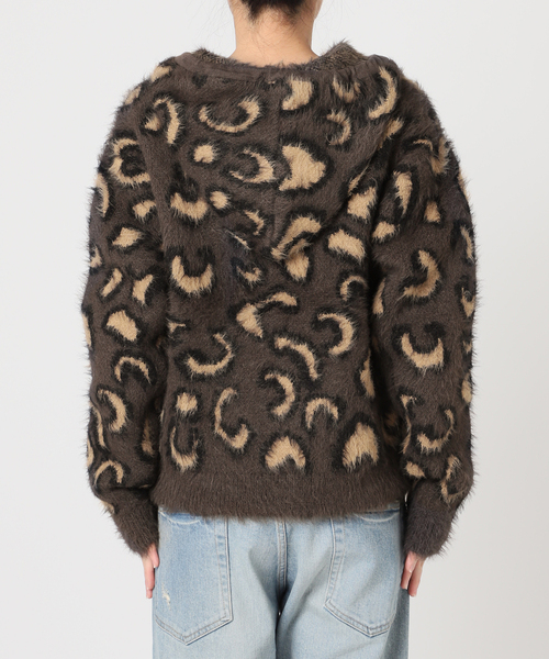 JOINT WORKS（ジョイントワークス）の「フェザーヤーンZIPフーディ（ニット/セーター・レディース・チャコールグレー/ブラウン・FREE）」の20枚目の写真