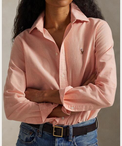 POLO RALPH LAUREN(ポロ ラルフ ローレン)の「クラシック フィット コットン オックスフォード シャツ(シャツ/ブラウス・レディース・オレンジ・M/S/XS/XXS)」の4枚目の写真
