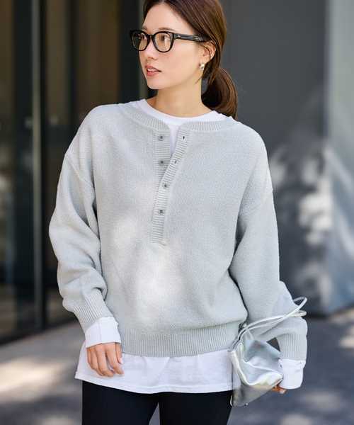 ≪追加≫カノコ2WAYヘンリーニット 2（ニット/セーター）｜FRAMeWORK