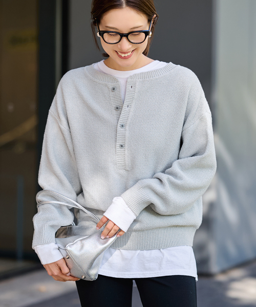 ≪追加≫カノコ2WAYヘンリーニット 2（ニット/セーター）｜FRAMeWORK