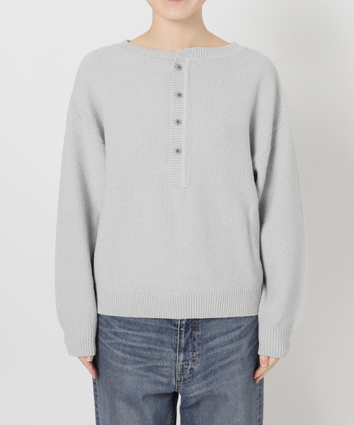 FRAMeWORK カノコ2WAYヘンリーニット ≪追加≫カノコ2WAYヘンリーニット 2（ニット／セーター）｜FRAMeWORK