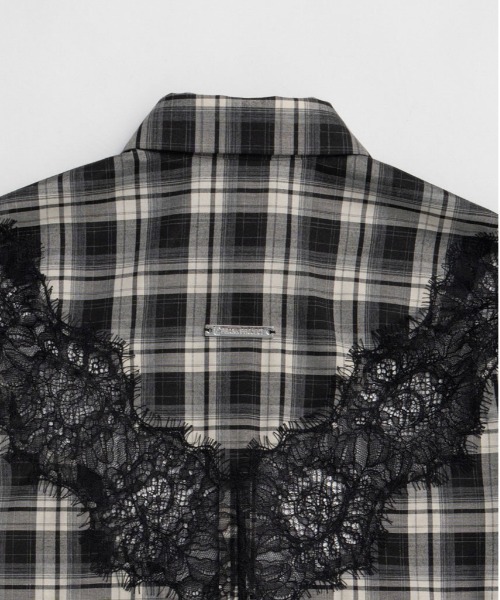 Pre-Order】レースコンビシャツ / Lace Combination Dress（シャツ