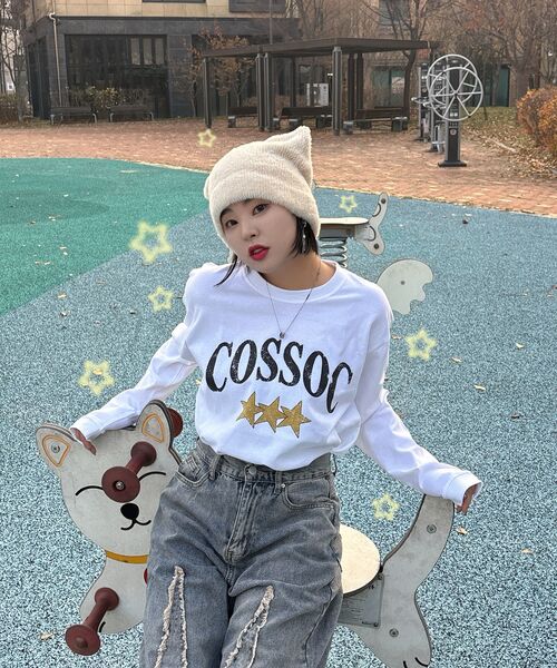 COSO（コソ）の「スタークラックロングスリーブ長袖(ホワイト)（Tシャツ/カットソー・レディース・ホワイト・MEDIUM/LARGE）」の10枚目の写真