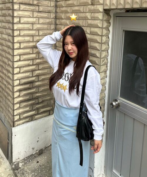 COSO（コソ）の「スタークラックロングスリーブ長袖(ホワイト)（Tシャツ/カットソー・レディース・ホワイト・MEDIUM/LARGE）」の5枚目の写真