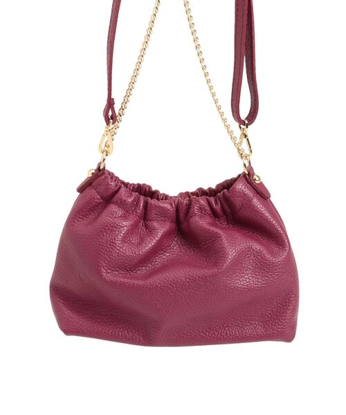 MERCURYDUO(マーキュリーデュオ)の「【MILLELA FIRENZE】ショルダーバッグ(ショルダーバッグ・レディース・バーガンディー/ベビーピンク/ブラック/ゴールド・FREE)」の12枚目の写真