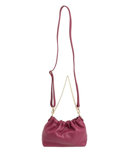 MERCURYDUO(マーキュリーデュオ)の「【MILLELA FIRENZE】ショルダーバッグ(ショルダーバッグ・レディース・バーガンディー/ベビーピンク/ブラック/ゴールド・FREE)」の9枚目の写真