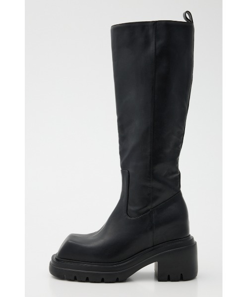 美脚チートブーツ】SQUARE TOE KNEE BOOTS スクエアトゥ ニー ブーツ