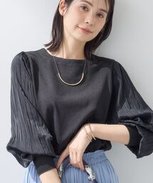 INDIVI（インディヴィ）の「【洗える／華やか】袖プリーツニット（ニット/セーター）」