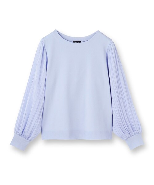 INDIVI（インディヴィ）の「【洗える／華やか】袖プリーツニット（ニット/セーター・レディース・ブラック/ライトブルー/オフホワイト・05/13/15 /38/19）」の4枚目の写真