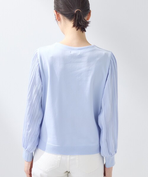 INDIVI（インディヴィ）の「【洗える／華やか】袖プリーツニット（ニット/セーター・レディース・ブラック/ライトブルー/オフホワイト・05/13/15 /38/19）」の18枚目の写真