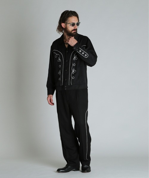 schott（ショット）の「Schott/ショット/LYOCELL WESTERN PANTS/リヨセル ウエスタン パンツ（スラックス・メンズ・ブラック/ベージュ・30/32/34/36）」の8枚目の写真