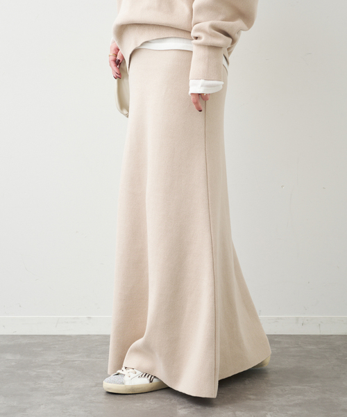 Deuxieme Classe（ドゥーズィエムクラス）の「SMOOTH TOP ロングスカート（スカート・レディース・ライトグレー/ベージュ・38/36）」の5枚目の写真