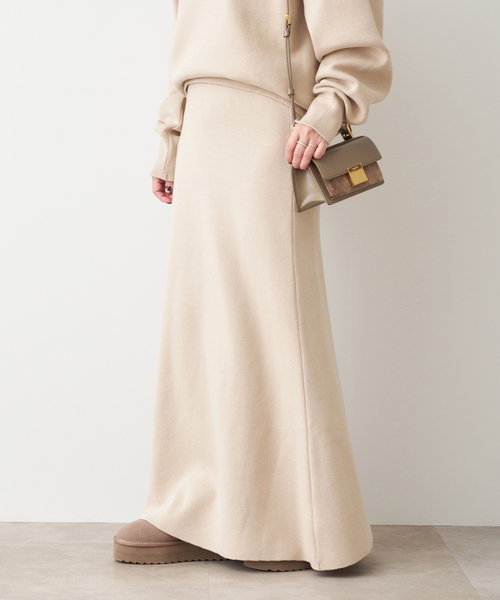 Deuxieme Classe（ドゥーズィエムクラス）の「SMOOTH TOP ロングスカート（スカート・レディース・ライトグレー/ベージュ・38/36）」の12枚目の写真