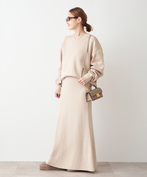 Deuxieme Classe（ドゥーズィエムクラス）の「SMOOTH TOP ロングスカート（スカート・レディース・ライトグレー/ベージュ・38/36）」の15枚目の写真