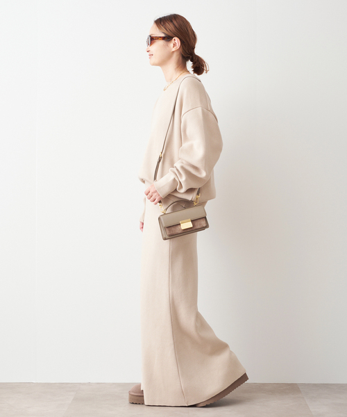 Deuxieme Classe（ドゥーズィエムクラス）の「SMOOTH TOP ロングスカート（スカート・レディース・ライトグレー/ベージュ・38/36）」の16枚目の写真