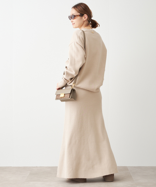 Deuxieme Classe（ドゥーズィエムクラス）の「SMOOTH TOP ロングスカート（スカート・レディース・ライトグレー/ベージュ・38/36）」の17枚目の写真