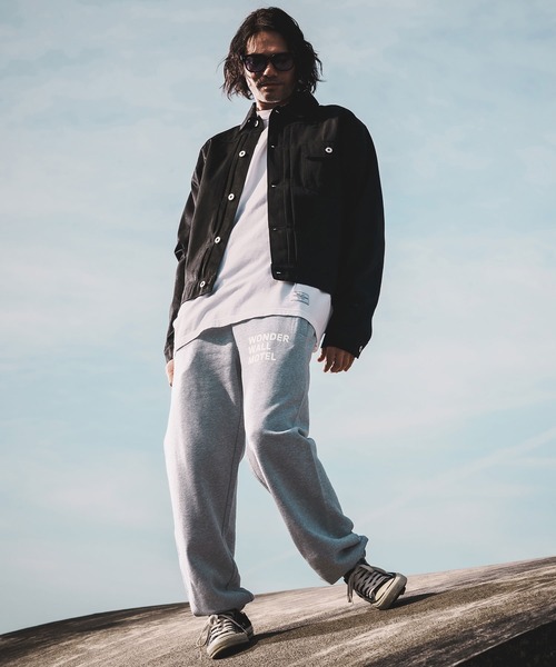 WONDER WALL MOTEL（ワンダーウォールモーテル）の「mp14452-Shirring Sweat Pants スウェットパンツ(26SSSW02)（スウェットパンツ・メンズ・ブラック/ネイビー/グレー・XXL/XL/L/M）」の6枚目の写真