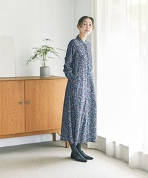 and myera（アンド マイラ）の「ａｎｄ　ｍｙｅｒａ　ボタニカル柄のコーデュロイワンピース（ワンピース）」