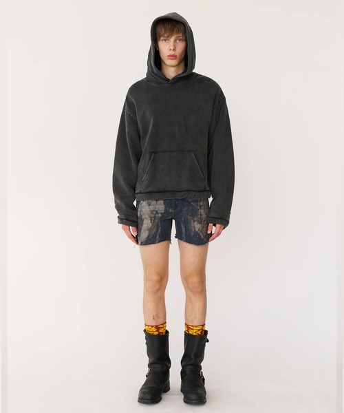 Stockholm Surfboard Club（ストックホルムサーフボードクラブ）の「Stockholm Surfboard Club/ストックホルムサーフボードクラブ パーカー Heavyweight Lined Hoodie（パーカー・メンズ・グレー・L/M）」の9枚目の写真