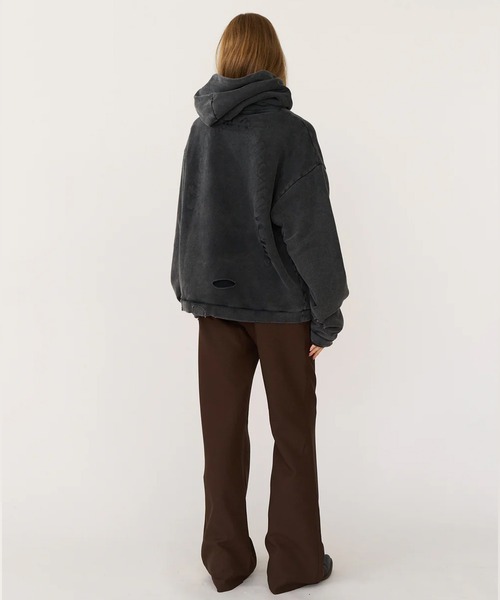 Stockholm Surfboard Club（ストックホルムサーフボードクラブ）の「Stockholm Surfboard Club/ストックホルムサーフボードクラブ パーカー Heavyweight Lined Hoodie（パーカー・メンズ・グレー・L/M）」の4枚目の写真