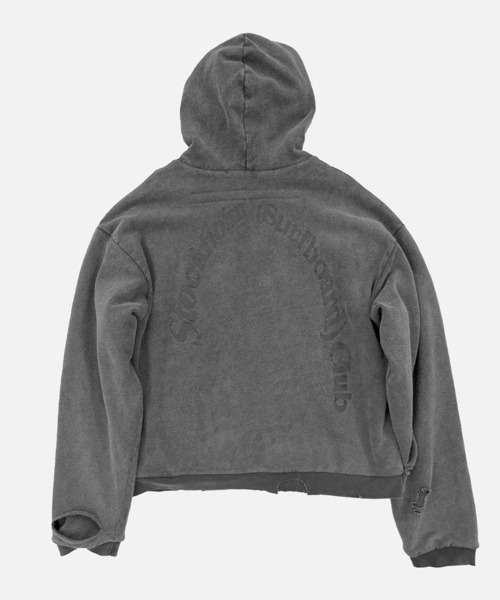 Stockholm Surfboard Club（ストックホルムサーフボードクラブ）の「Stockholm Surfboard Club/ストックホルムサーフボードクラブ パーカー Heavyweight Lined Hoodie（パーカー・メンズ・グレー・L/M）」の10枚目の写真