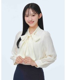 SUIT SELECT（スーツセレクト）の「【SUIT SELECT×Samantha Thavasa】【長袖】リボンブラウス（シャツ/ブラウス）」