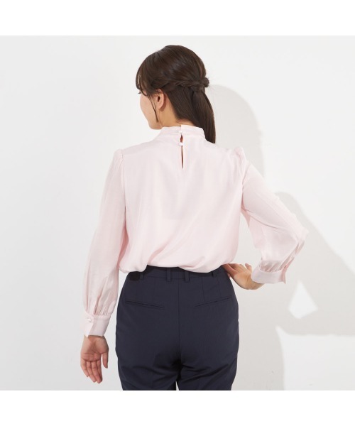 SUIT SELECT（スーツセレクト）の「【SUIT SELECT×Samantha Thavasa】【長袖】リボンブラウス（シャツ/ブラウス・レディース・ブルー/ホワイト/ピンク/ミント/イエロー・SMALL/MEDIUM/LARGE/X-LARGE）」の15枚目の写真