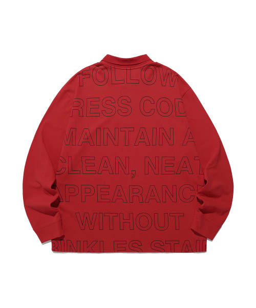 NICE GHOST CLUB(ナイスゴーストクラブ)の「FFATS BIG BIG PK L/S_RED(NG2ESUT556A)(Tシャツ/カットソー・レディース・レッド・S/M/L)」の2枚目の写真