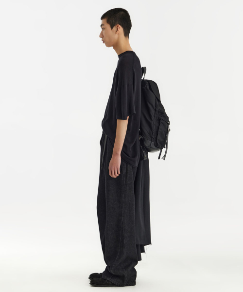 YOUTH(ユース)の「Structured Flared Denim Pants - Washed Black(デニムパンツ・レディース・その他・S/M/L)」の6枚目の写真