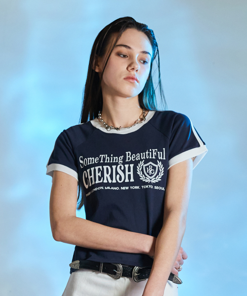 LARTIGENT(ラーティゼン)の「L10 CHERISH TRACK T-SHIRT(NAVY)(Tシャツ/カットソー・レディース・その他・FREE)」の4枚目の写真