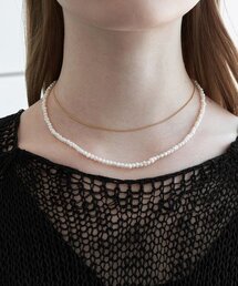 ADAUL（アダウル）の「パールレイヤードネックレス - ゴールド（ネックレス）」