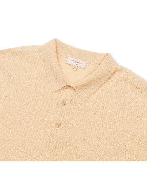 PRODESHIRT(プロデシャツ)の「ヴィンテージリネンピケポロニット(ハニー)(ニット/セーター・メンズ・その他・M/L/XL)」の2枚目の写真