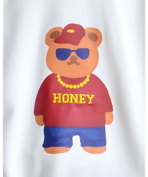 MODISH GAZE(モディシュガゼ)の「BEARプリントスウェット(スウェット・メンズ・グレイッシュベージュ/杢グレー/オフホワイト・LARGE/MEDIUM)」の10枚目の写真