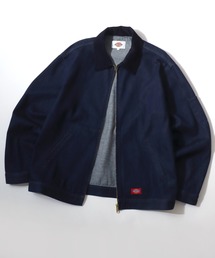 Dickies/ディッキーズ Eisenhower Jacket/オーバーサイズ デニム 襟コーデュロイ アイゼンハワージャケット/ハンティングジャケット/ワークジャケット/ブルゾン/レディース メンズ